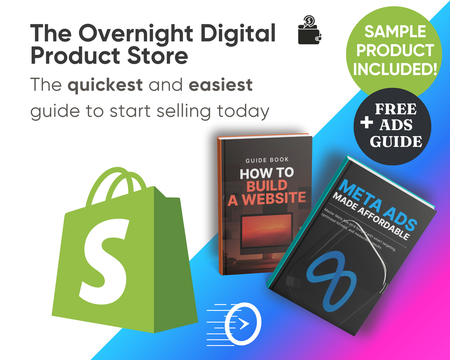 Overnight Digital Product Store - From zero to first sale